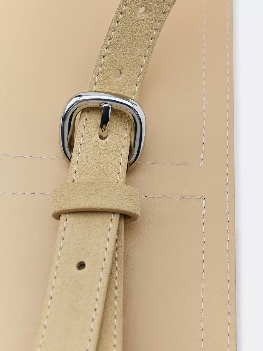 ZARA 100% LEATHER WAIST BELT BAG - Picture 5 of 15